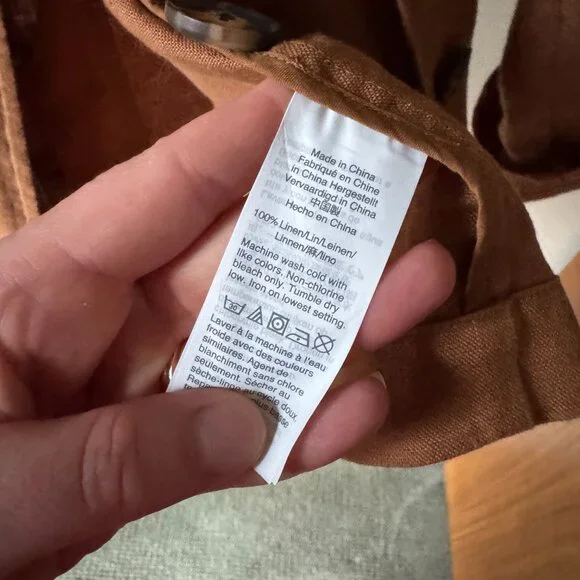 Madewell Linen Dorset Blazer in Warm Hickory - Picture 3 of 6